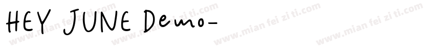 HEY JUNE Demo字体转换